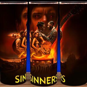 Sinners Horror Vampire Movie - Michael B Jordan Cup Mug Tumbler 20oz